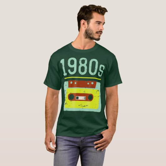 Klassischer Retro der 80er Jahre T-Shirt (Vorne ganz)