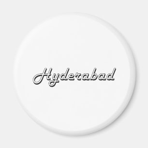 Klassischer Retro Entwurf Hyderabads Indien Magnet