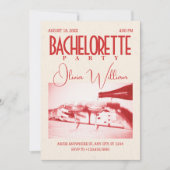 Klassischer Retro-Junggeselinnen-Abschied Einladung (Vorderseite)