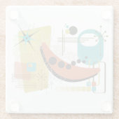 Klassischer Retro-Redux-Untersetzer Glasuntersetzer (Rückseite)