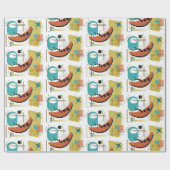 Klassischer Retro-Rückblick Geschenkpapier (Flach)