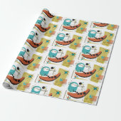 Klassischer Retro-Rückblick Geschenkpapier (Ungerollt)