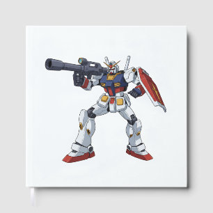 Klassischer Retro RX-78-2 Gundam Mecha Anime Illus Gästebuch