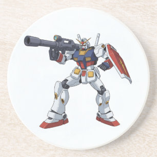 Klassischer Retro RX-78-2 Gundam Mecha Anime Illus Getränkeuntersetzer