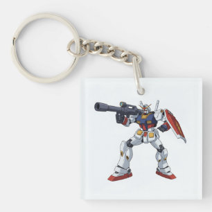 Klassischer Retro-RX-78-2 Gundam-Mecha-Anime-Illus Schlüsselanhänger