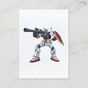 Klassischer Retro RX-78-2 Gundam Mecha Anime Illus Visitenkarte