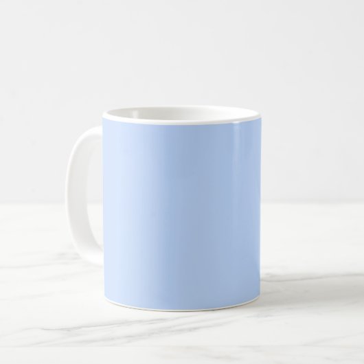 Klassischer Retro Sky Blue Kaffeetasse (Vorderseite Links)