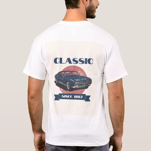 Klassischer Retro-Stil T-Shirt (Rückseite)