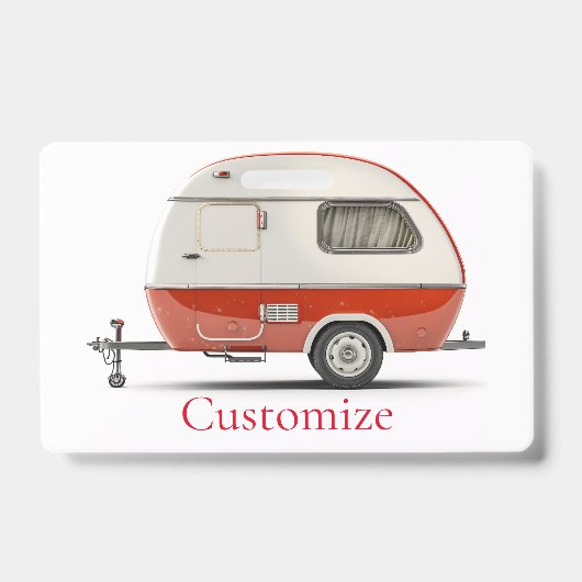 Klassischer Retro Teardrop Camper Thunder_Cove Ausweis (Vorderseite)