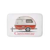 Klassischer Retro Teardrop Camper Thunder_Cove Badematte (Vorderseite)