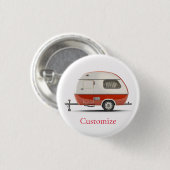 Klassischer Retro Teardrop Camper Thunder_Cove Button (Vorne & Hinten)