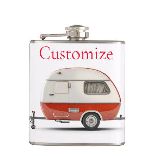 Klassischer Retro Teardrop Camper Thunder_Cove Flachmann