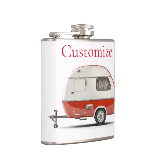 Klassischer Retro Teardrop Camper Thunder_Cove Flachmann (Rechts)