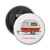 Klassischer Retro Teardrop Camper Thunder_Cove Flaschenöffner (Vorderseite)