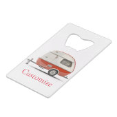 Klassischer Retro Teardrop Camper Thunder_Cove Geldbeutel Flaschenöffner (Vorderseite Schrägansicht)