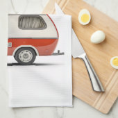 Klassischer Retro Teardrop Camper Thunder_Cove Geschirrtuch (Viertel Falte)