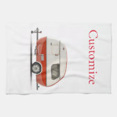 Klassischer Retro Teardrop Camper Thunder_Cove Geschirrtuch (Horizontal)