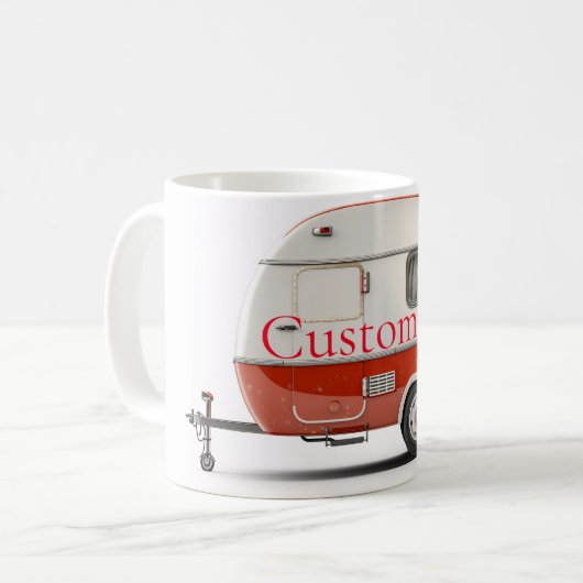 Klassischer Retro Teardrop Camper Thunder_Cove Kaffeetasse (Vorderseite Links)