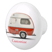 Klassischer Retro Teardrop Camper Thunder_Cove Keramikknauf (Rechts)