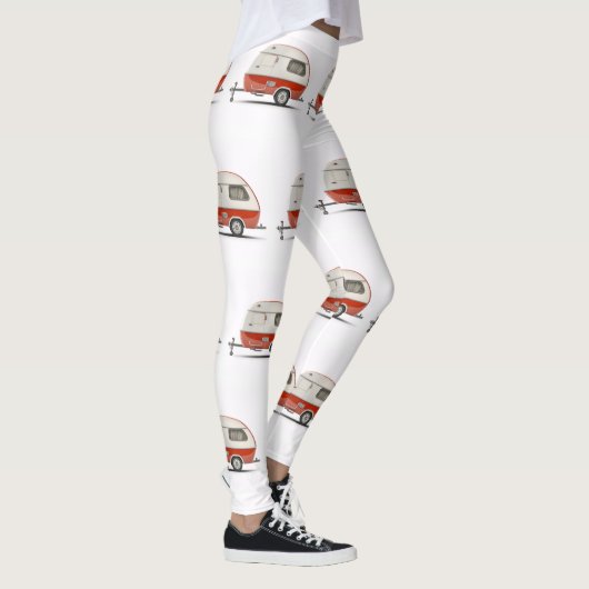 Klassischer Retro Teardrop Camper Thunder_Cove Leggings (Rechts)