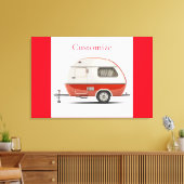 Klassischer Retro Teardrop Camper Thunder_Cove Leinwanddruck (Insitu (Wohnzimmer))
