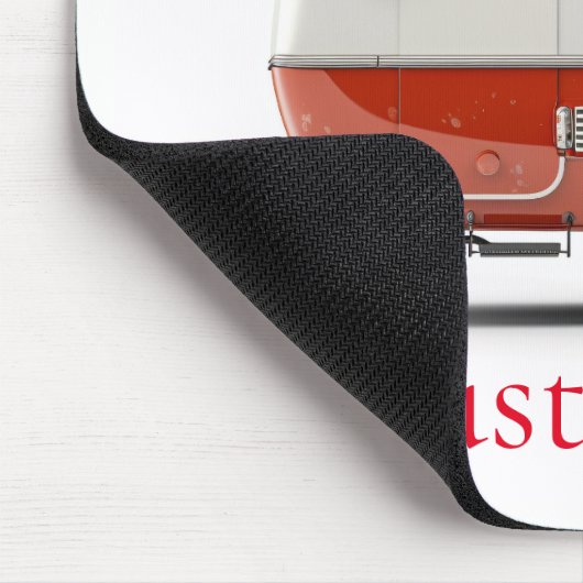 Klassischer Retro Teardrop Camper Thunder_Cove Mousepad (Ecke)