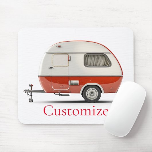 Klassischer Retro Teardrop Camper Thunder_Cove Mousepad (Mit Mouse)