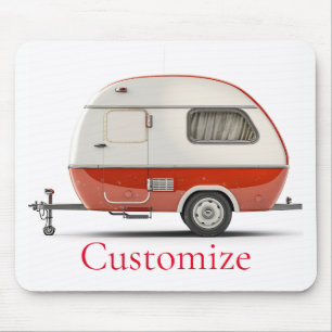 Klassischer Retro Teardrop Camper Thunder_Cove Mousepad