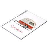 Klassischer Retro Teardrop Camper Thunder_Cove Notizblock (Linke Seite)