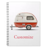 Klassischer Retro Teardrop Camper Thunder_Cove Notizblock (Vorderseite)