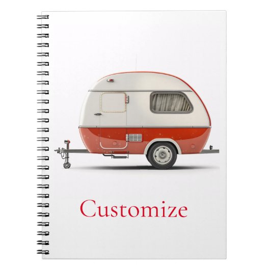 Klassischer Retro Teardrop Camper Thunder_Cove Notizblock (Vorderseite)