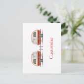 Klassischer Retro Teardrop Camper Thunder_Cove Postkarte (Stehend Vorderseite)