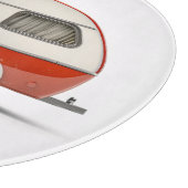 Klassischer Retro Teardrop Camper Thunder_Cove Schneidebrett (Ecke)