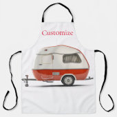 Klassischer Retro Teardrop Camper Thunder_Cove Schürze (Vorderseite)
