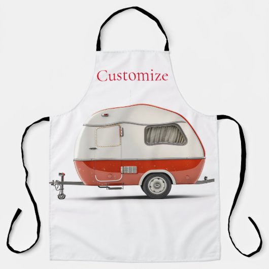 Klassischer Retro Teardrop Camper Thunder_Cove Schürze (Vorderseite)