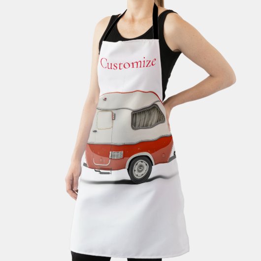 Klassischer Retro Teardrop Camper Thunder_Cove Schürze (InSitu)