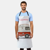 Klassischer Retro Teardrop Camper Thunder_Cove Schürze (Getragen)