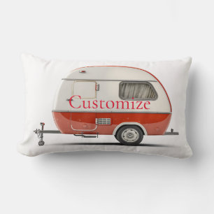 Klassischer Retro-Tränen-Tropfen-Camper Thunder_Co Lendenkissen