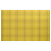 Klassischer Retrogelb und schwarz schwarz kariert Stoff (Yard (91,4 cm))