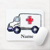 Klassischer Rettungswagen Mousepad (Mit Mouse)