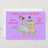 Klassischer Rock-and-Roll Jive Tanzen Einladung (Vorderseite)