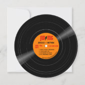 Klassischer Rock-Blitz-Monogramm-Schallplatte-Save Save The Date (Vorderseite)