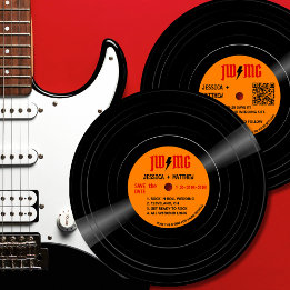 Klassischer Rock-Bolt-Monogramm-Datensatz Save the Date