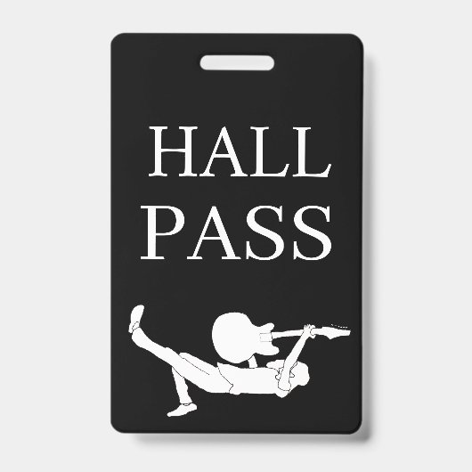 Klassischer Rock Custom Hall Pass Ausweis (Vorderseite)