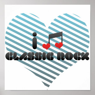 Klassischer Rock-Fan Poster