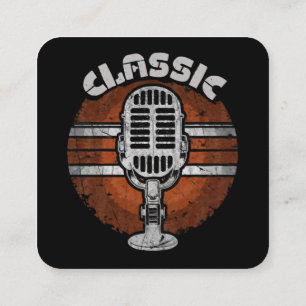 Klassischer Rock Quadratische Visitenkarte