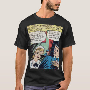 Klassischer romantischer Comic aus den 1950er Jahr T-Shirt