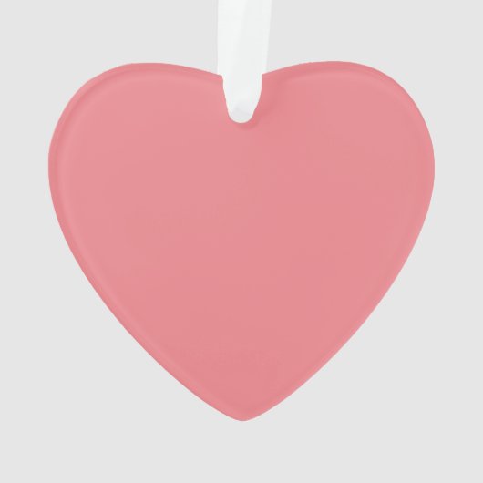 Klassischer Rosa-Akrylon Ornament (Rückseite)