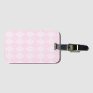 Klassischer rosa Argyle-Designer-Gepäckanhänger  Gepäckanhänger