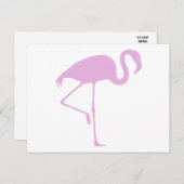 Klassischer rosa Flamingo Postkarte (Vorne/Hinten)